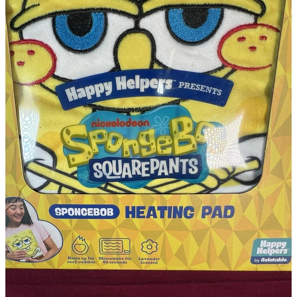 SpongeBob SquarePants Happy Helpers Heating Pad Lavender Scented New In Box